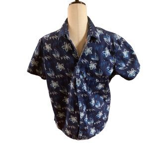 MBX Premium Goods Navy Print Shirt
